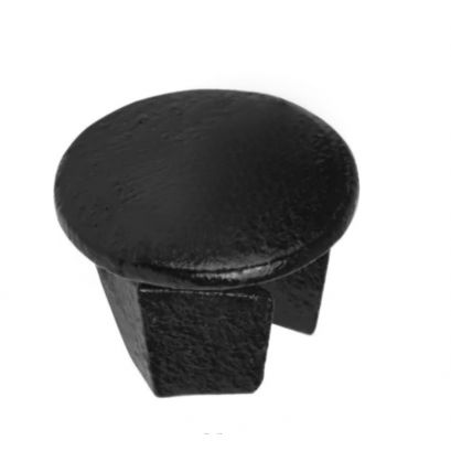 180 mm, cover cap black, 0.6 mm ST-12 sheet steel
