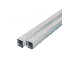 Steigerbuis vierkant staal ⧄ 40 mm zijdeglans (max 6 meter)