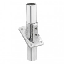 Aluminium  Ovale voet 55 graden