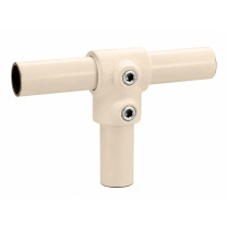 Kort t-stuk beige 26,9 mm 