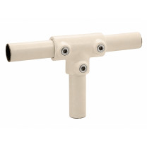 Lang t-stuk beige 26,9 mm 