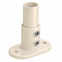 Ovale voetplaat beige 26,9 mm