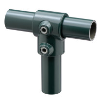Kort T-stuk outdoor groen 33,7 mm 