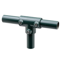 Lang T-stuk outdoor groen 33,7 mm