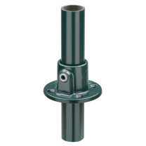 Ronde voetplaat outdoor groen 33,7 mm