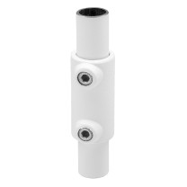 Buiskoppeling koppelmof wit Ø 26,9 mm mat rond